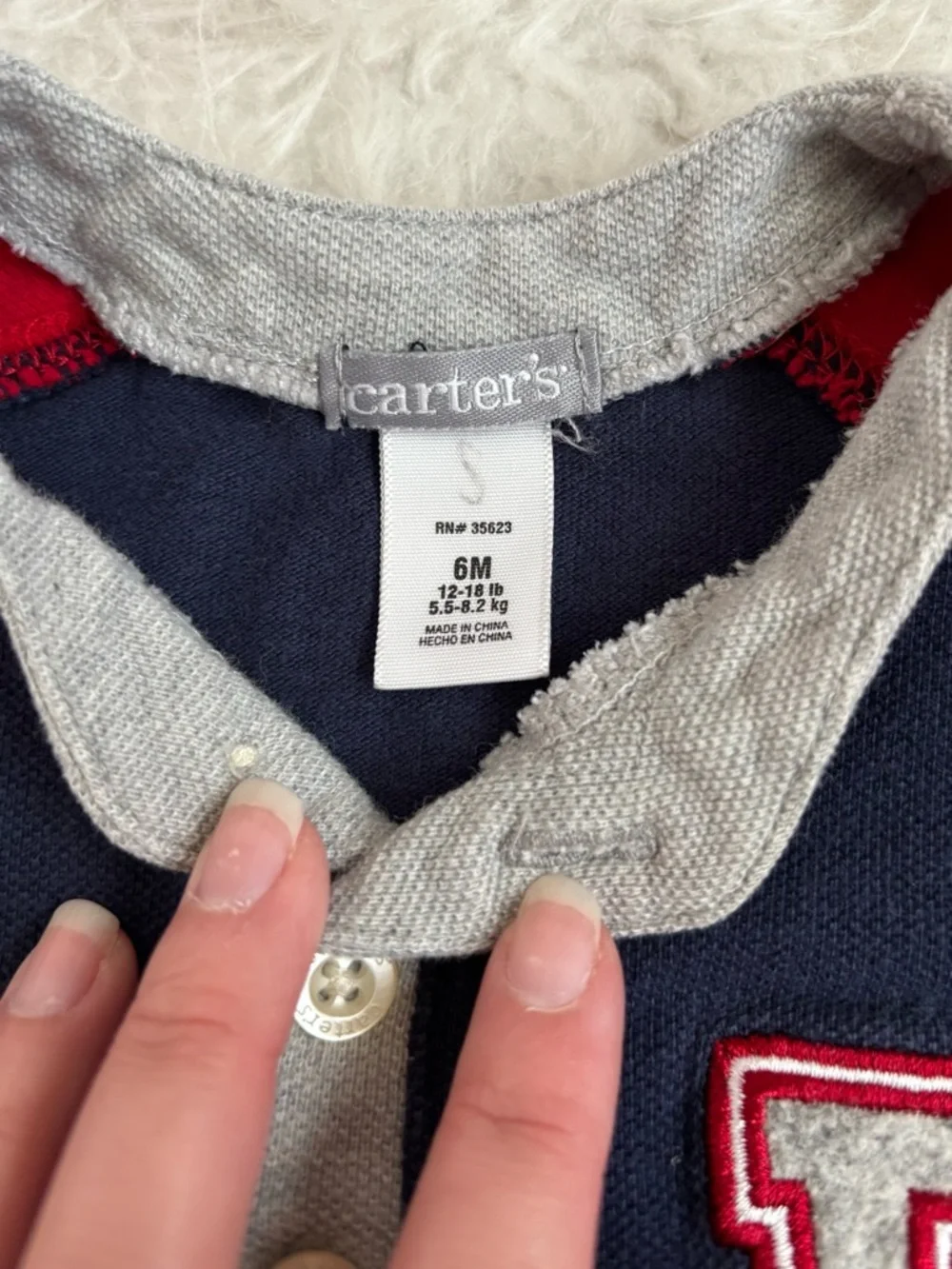 Carter's Vintage, Festive Baseball One-Piece Baby Romper